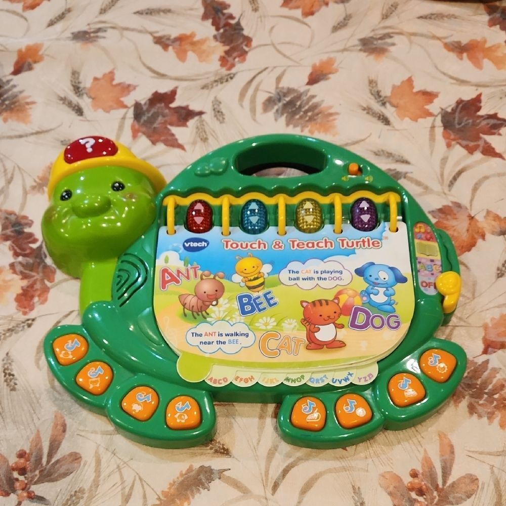 Vtech Touch & Teach Turtle ABC Numbers Musics & Reading Learning Toddler Toy